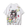 Japanese Geisha Tshirt Streetwear Short Sleeve T Shirt Japan Cotton Tops Tees Men Harajuku Hip Hop T-Shirt | Vimost Shop.