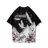 Japanese Geisha Tshirt Streetwear Short Sleeve T Shirt Japan Cotton Tops Tees Men Harajuku Hip Hop T-Shirt | Vimost Shop.