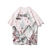 Japanese Geisha Tshirt Streetwear Short Sleeve T Shirt Japan Cotton Tops Tees Men Harajuku Hip Hop T-Shirt | Vimost Shop.