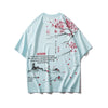 Japanese Geisha Tshirt Streetwear Short Sleeve T Shirt Japan Cotton Tops Tees Men Harajuku Hip Hop T-Shirt | Vimost Shop.