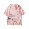 Japanese Geisha Tshirt Streetwear Short Sleeve T Shirt Japan Cotton Tops Tees Men Harajuku Hip Hop T-Shirt | Vimost Shop.