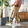 Streetwear Hip Hop Cargo Pants Spring Autumn Mens Baggy Pockets Ribbon Joggers Pants Men Japanes Style Black Harem Pants | Vimost Shop.