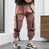 Streetwear Hip Hop Cargo Pants Spring Autumn Mens Baggy Pockets Ribbon Joggers Pants Men Japanes Style Black Harem Pants | Vimost Shop.