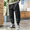 Streetwear Hip Hop Cargo Pants Spring Autumn Mens Baggy Pockets Ribbon Joggers Pants Men Japanes Style Black Harem Pants | Vimost Shop.