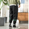 Streetwear Hip Hop Cargo Pants Spring Autumn Mens Baggy Pockets Ribbon Joggers Pants Men Japanes Style Black Harem Pants | Vimost Shop.
