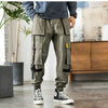 Streetwear Hip Hop Cargo Pants Spring Autumn Mens Baggy Pockets Ribbon Joggers Pants Men Japanes Style Black Harem Pants | Vimost Shop.
