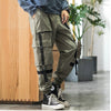 Streetwear Hip Hop Cargo Pants Spring Autumn Mens Baggy Pockets Ribbon Joggers Pants Men Japanes Style Black Harem Pants | Vimost Shop.