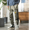 Streetwear Hip Hop Cargo Pants Spring Autumn Mens Baggy Pockets Ribbon Joggers Pants Men Japanes Style Black Harem Pants | Vimost Shop.