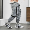 Streetwear Hip Hop Cargo Pants Spring Autumn Mens Baggy Pockets Ribbon Joggers Pants Men Japanes Style Black Harem Pants | Vimost Shop.