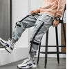 Streetwear Hip Hop Cargo Pants Spring Autumn Mens Baggy Pockets Ribbon Joggers Pants Men Japanes Style Black Harem Pants | Vimost Shop.