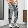 Streetwear Hip Hop Cargo Pants Spring Autumn Mens Baggy Pockets Ribbon Joggers Pants Men Japanes Style Black Harem Pants | Vimost Shop.