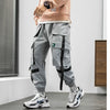 Streetwear Hip Hop Cargo Pants Spring Autumn Mens Baggy Pockets Ribbon Joggers Pants Men Japanes Style Black Harem Pants | Vimost Shop.