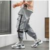 Streetwear Hip Hop Cargo Pants Spring Autumn Mens Baggy Pockets Ribbon Joggers Pants Men Japanes Style Black Harem Pants | Vimost Shop.