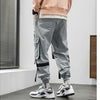 Streetwear Hip Hop Cargo Pants Spring Autumn Mens Baggy Pockets Ribbon Joggers Pants Men Japanes Style Black Harem Pants | Vimost Shop.