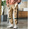 Streetwear Hip Hop Cargo Pants Spring Autumn Mens Baggy Pockets Ribbon Joggers Pants Men Japanes Style Black Harem Pants | Vimost Shop.
