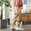Streetwear Hip Hop Cargo Pants Spring Autumn Mens Baggy Pockets Ribbon Joggers Pants Men Japanes Style Black Harem Pants | Vimost Shop.