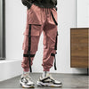 Streetwear Hip Hop Cargo Pants Spring Autumn Mens Baggy Pockets Ribbon Joggers Pants Men Japanes Style Black Harem Pants | Vimost Shop.