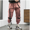 Streetwear Hip Hop Cargo Pants Spring Autumn Mens Baggy Pockets Ribbon Joggers Pants Men Japanes Style Black Harem Pants | Vimost Shop.
