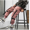 Streetwear Hip Hop Cargo Pants Spring Autumn Mens Baggy Pockets Ribbon Joggers Pants Men Japanes Style Black Harem Pants | Vimost Shop.
