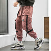 Streetwear Hip Hop Cargo Pants Spring Autumn Mens Baggy Pockets Ribbon Joggers Pants Men Japanes Style Black Harem Pants | Vimost Shop.