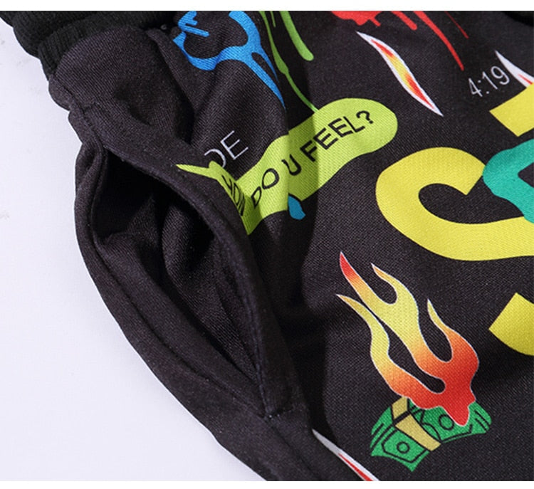 Men Shorts Hip Hop Bermuda Style Elastic Waist High Street Summer | Vimost Shop.