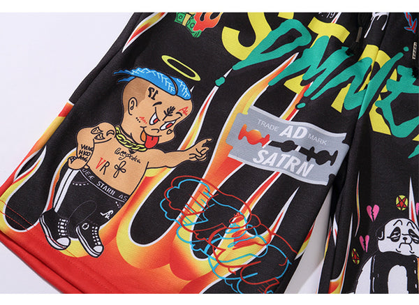 Men Shorts Hip Hop Bermuda Style Elastic Waist High Street Summer | Vimost Shop.