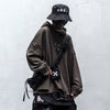 Vintage Hole Letter Printed Hoodie Men treetwear Hip Hop Loose Sweatshirts Techwear Fashion Hoodie Pulover | Vimost Shop.