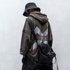 Vintage Hole Letter Printed Hoodie Men treetwear Hip Hop Loose Sweatshirts Techwear Fashion Hoodie Pulover | Vimost Shop.