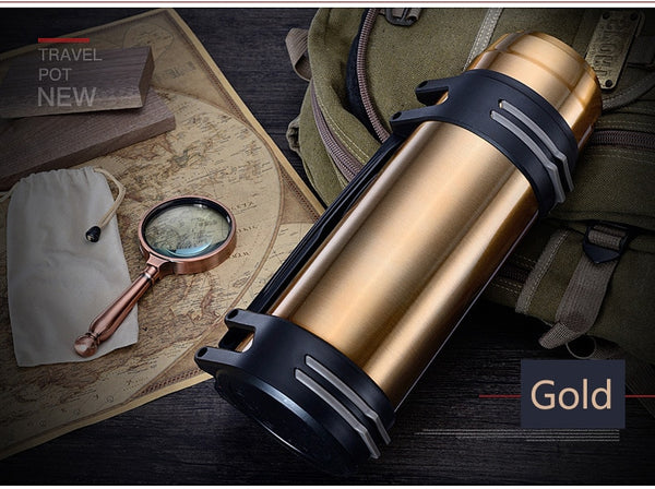 Efficient Insulation Thermos Travel Hiking Office Stainless Steel Thermo Cup Leakproof Portable High Capacity Coffee Vacuum cup | Vimost Shop.