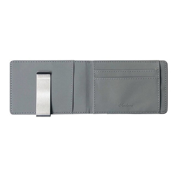Mens card package card sets short cross pattern with stainless steel wallet creative black Simple multi-card holder wallet | Vimost Shop.