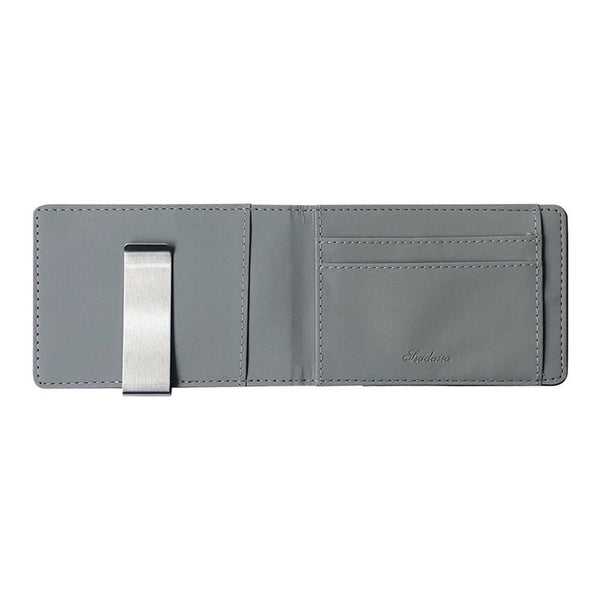 Mens card package card sets short cross pattern with stainless steel wallet creative black Simple multi-card holder wallet | Vimost Shop.