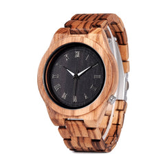 Wooden Watchs  Wood Wrist Watches Natural Calendar Display Bangle Gift Relogio Ships From United States