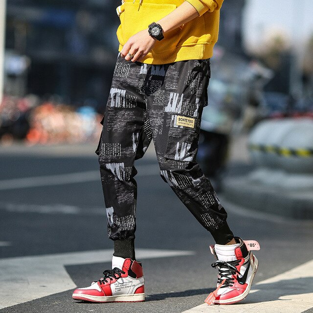 Streetwear Cargo Pants Men Hip Hop Pants Mens 2020 Autumn Harem Pant Harajuku Jogger Sweatpant Casual Trousers Male Pants | Vimost Shop.
