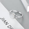 925 Sterling Silver Charm Moonstone Rings for Women Victorian Style Round Female Ring Fine Jewelry Gift for Wife | Vimost Shop.