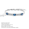 Natural London Blue Topaz  Bracelet 925 Sterling Silver Gemstone Bracelets&bangles For Women Fine Jewelry | Vimost Shop.
