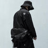 Solid Dark Pile Pile Collar Long Sleeve Hip Hop Streetwear Letter Embroidery Pullover Techwear Fashion Tops | Vimost Shop.
