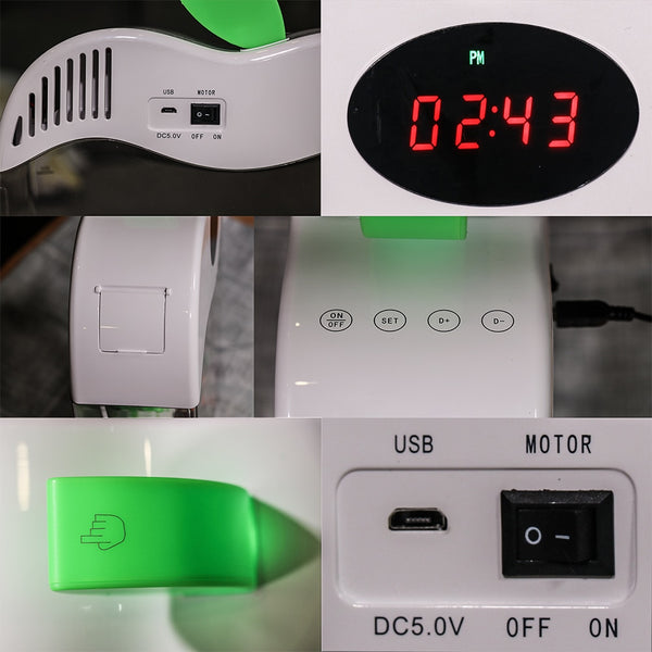 Aquarium USB Mini Aquarium with LED Night Light LCD Display Screen and Clock Fish Tank Personalise Aquarium Tank Fish Bowl D20 | Vimost Shop.