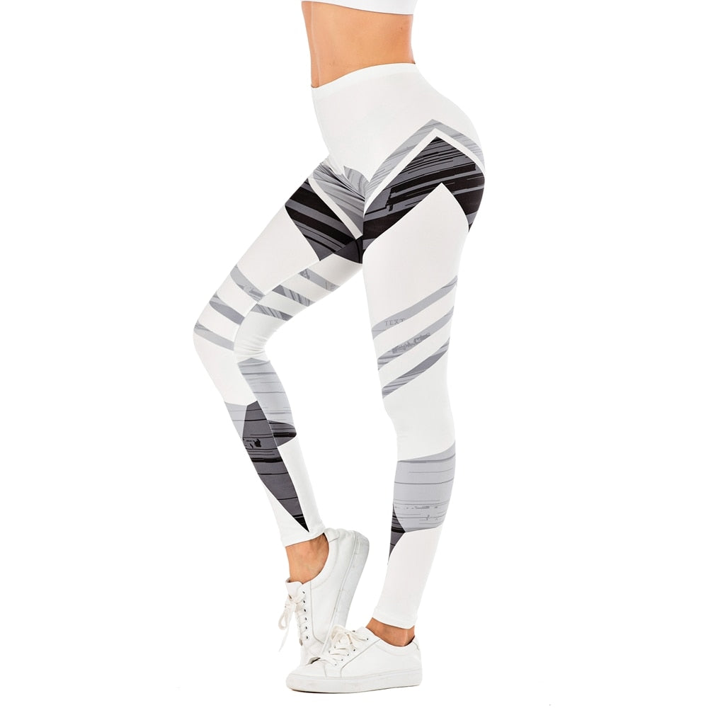 Women Fitness Legging Streak Printing Sexy leggins Fashion Slim legins Soft and stretchy Leggings Woman Pants | Vimost Shop.