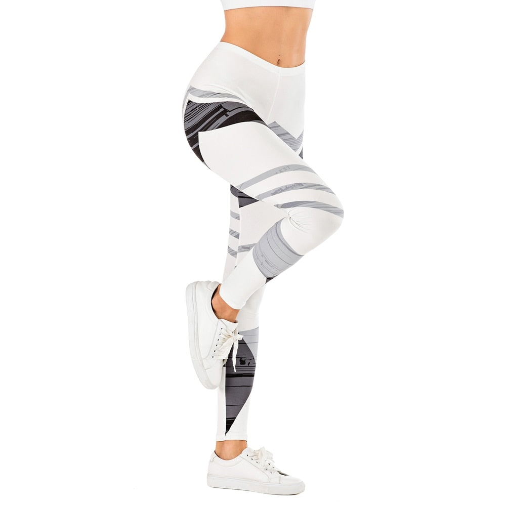 Women Fitness Legging Streak Printing Sexy leggins Fashion Slim legins Soft and stretchy Leggings Woman Pants | Vimost Shop.