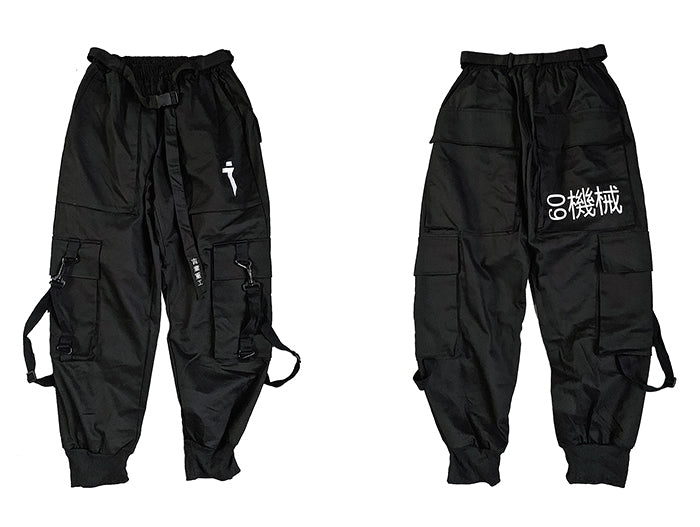 Techwear Cargo Pants Men Multi Pockets Hip Hop Casual Streetwear Trousers Joggers Elastic Waist Sweatpants | Vimost Shop.