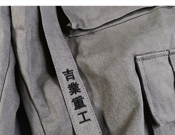 Techwear Cargo Pants Men Multi Pockets Hip Hop Casual Streetwear Trousers Joggers Elastic Waist Sweatpants | Vimost Shop.
