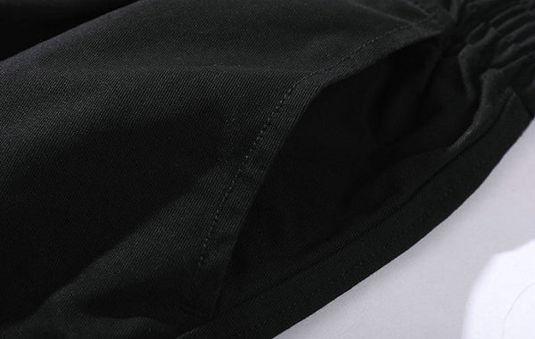 Streetwear Ribbons Casual Pants Men Black Slim Mens Joggers Pants Side-pockets Cotton Camouflage Man Trousers | Vimost Shop.