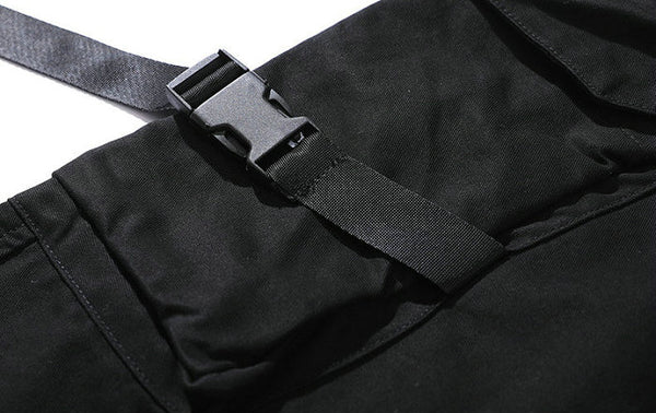 Streetwear Ribbons Casual Pants Men Black Slim Mens Joggers Pants Side-pockets Cotton Camouflage Man Trousers | Vimost Shop.