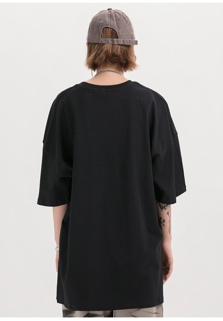 Girl Comics Kanji Printing Harajuku Japanese T Shirt Cartoon Streetwear | Vimost Shop.