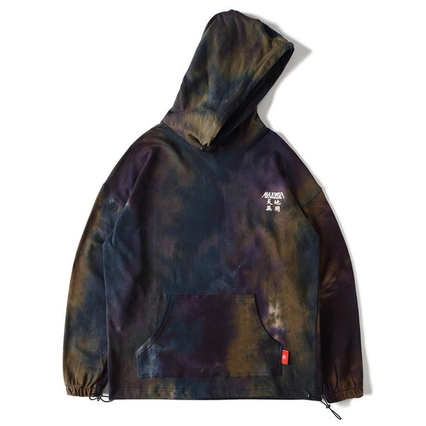 Men Watercolor Pullover Big Pockets Chinese Style Hooded Sweatshirt Autumn Streetwear | Vimost Shop.