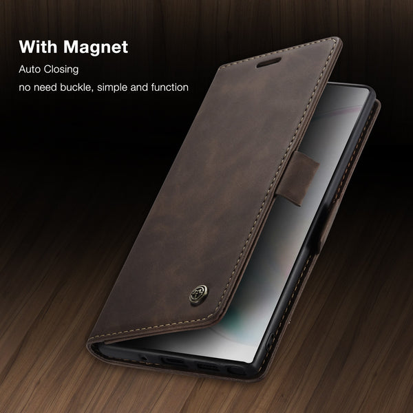 Leather Case for Samsung Galaxy S10 S9 S8 Plus S7 Edge,CaseMe Retro Purse Luxury Magneti Card Holder Wallet Cover for Note 10+ | Vimost Shop.