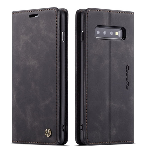 Leather Case for Samsung Galaxy S10 S9 S8 Plus S7 Edge,CaseMe Retro Purse Luxury Magneti Card Holder Wallet Cover for Note 10+ | Vimost Shop.