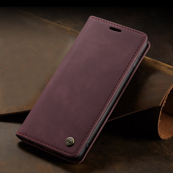 Leather Case for Samsung Galaxy S10 S9 S8 Plus S7 Edge,CaseMe Retro Purse Luxury Magneti Card Holder Wallet Cover for Note 10+ | Vimost Shop.