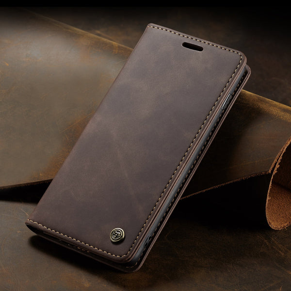 Leather Case for Samsung Galaxy S10 S9 S8 Plus S7 Edge,CaseMe Retro Purse Luxury Magneti Card Holder Wallet Cover for Note 10+ | Vimost Shop.