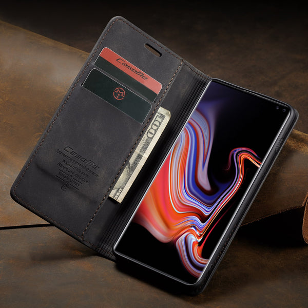 Leather Case for Samsung Galaxy S10 S9 S8 Plus S7 Edge,CaseMe Retro Purse Luxury Magneti Card Holder Wallet Cover for Note 10+ | Vimost Shop.